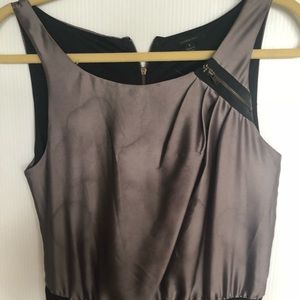 Silk zipper dress